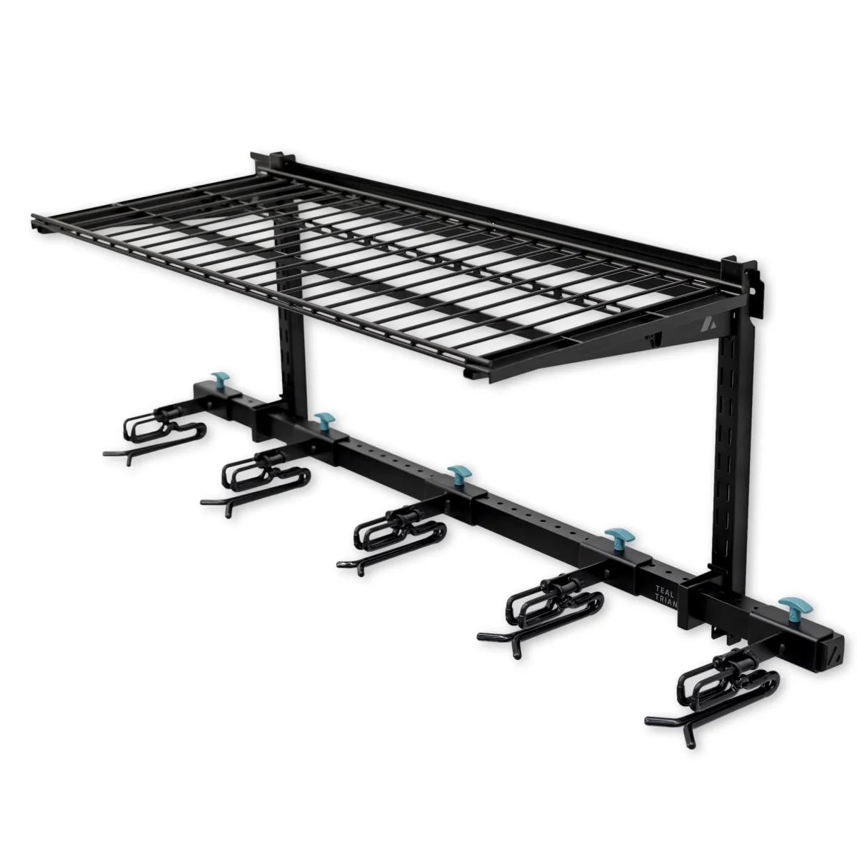 Lone Peak Ski Rack + Shelf | Adjustable Wall Storage System | Holds 5 Pairs of Skis - Image 3